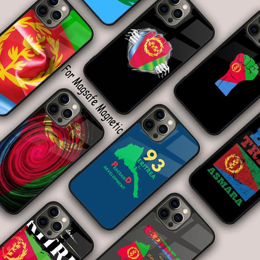 Eritrea Eritrean National Flag Magnetic Phone Case For APPLE iPhone 17 Air 16 14 13 12 Pro Max 15 Plus Wireless MagSafe Cover