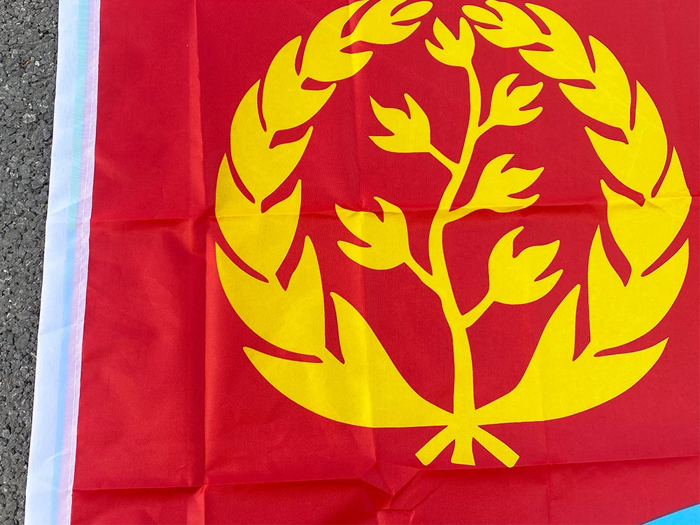 Aerlxemrbrae  Custom Eritrea Flag banner 90x150cm Polyester Hanging Eritrean National for Decoration