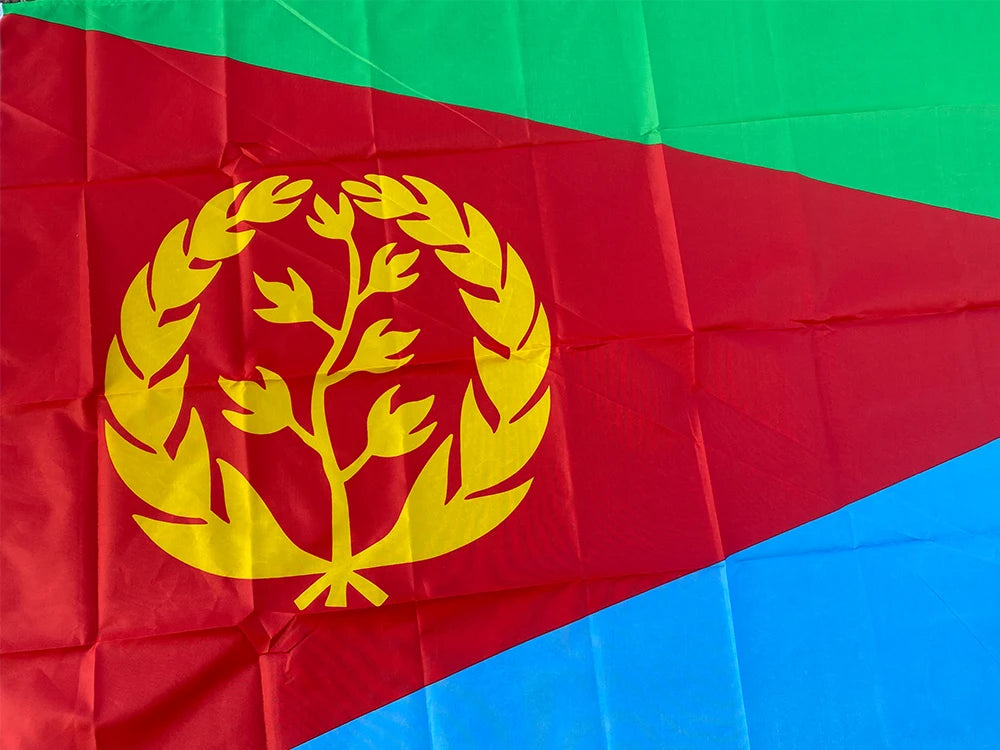 Aerlxemrbrae  Custom Eritrea Flag banner 90x150cm Polyester Hanging Eritrean National for Decoration