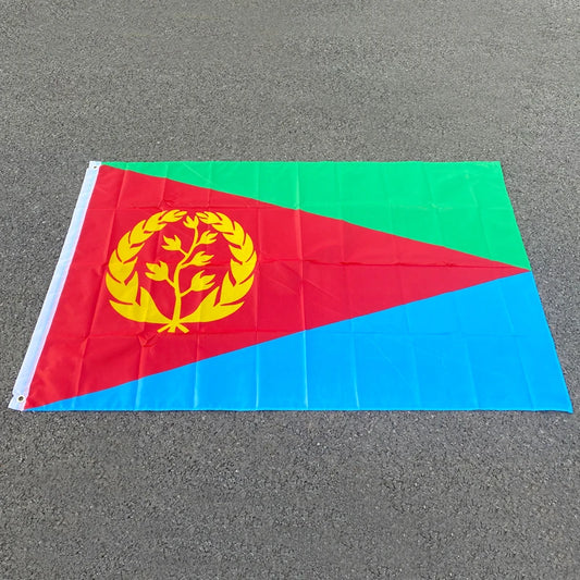 Aerlxemrbrae  Custom Eritrea Flag banner 90x150cm Polyester Hanging Eritrean National for Decoration