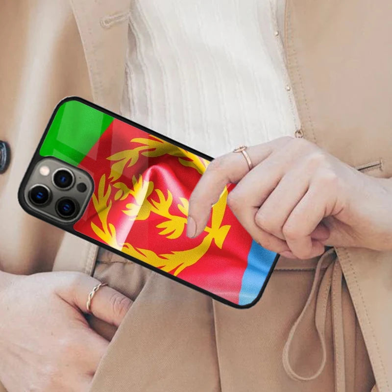 Eritrea Eritrean National Flag Magnetic Phone Case For APPLE iPhone 17 Air 16 14 13 12 Pro Max 15 Plus Wireless MagSafe Cover