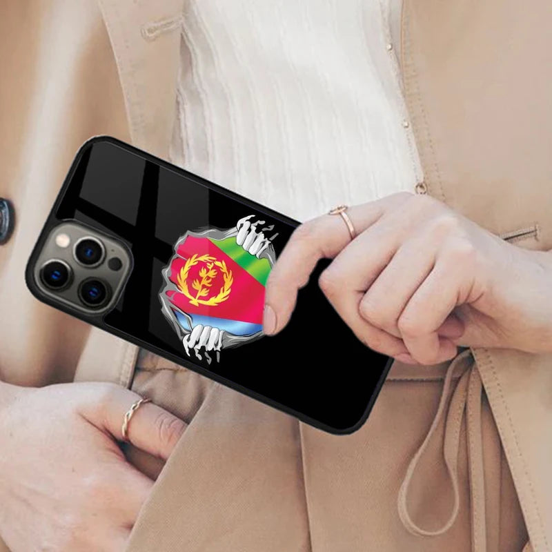Eritrea Eritrean National Flag Magnetic Phone Case For APPLE iPhone 17 Air 16 14 13 12 Pro Max 15 Plus Wireless MagSafe Cover