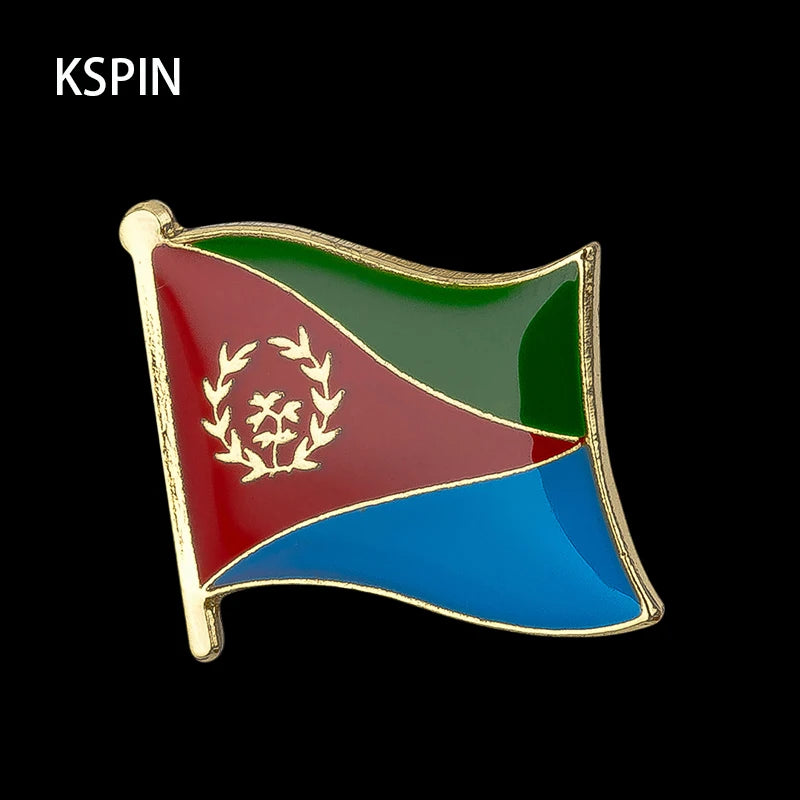 Eritrea Flag Badge Brooch Natinal Lapel Pins Flag Lapel Pins Country Flag Badge