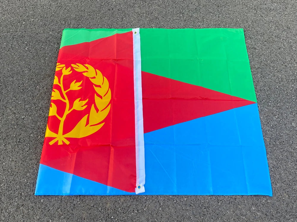 Aerlxemrbrae  Custom Eritrea Flag banner 90x150cm Polyester Hanging Eritrean National for Decoration